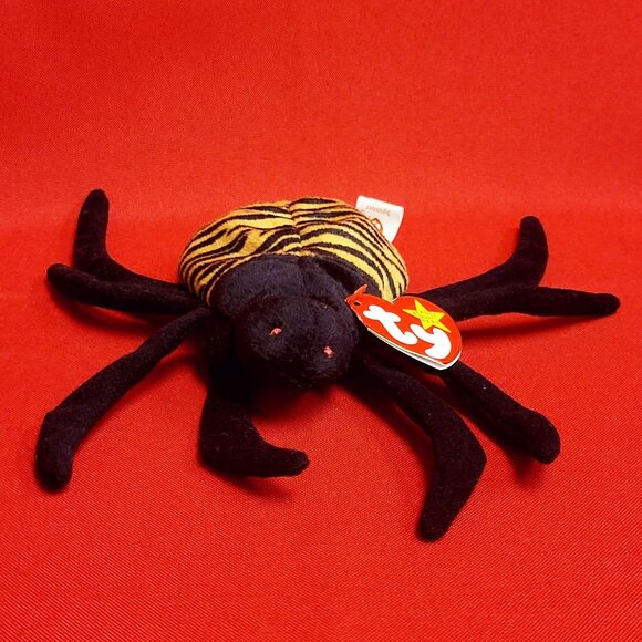 Ty Beanie Babies Spinner The Spider 1997 Plush Stuffed Animal - Picture 2 of 10